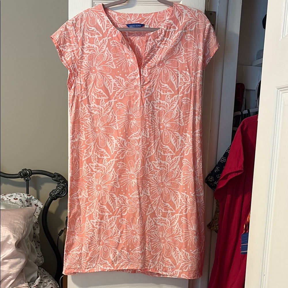 Three Islands Floral Pink Cotton Dress